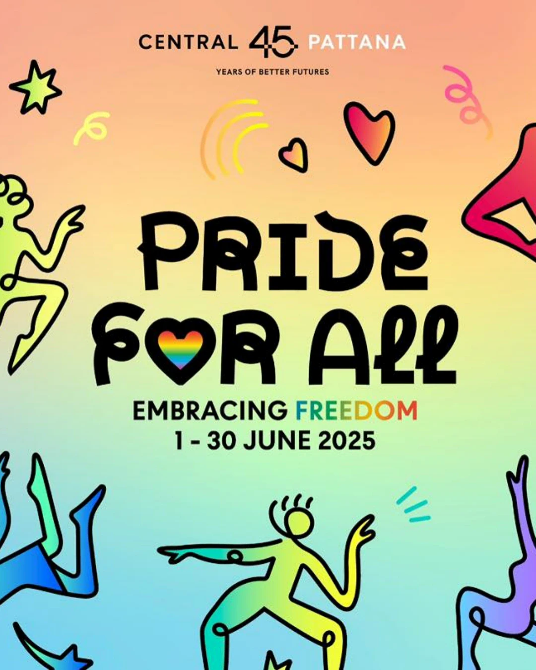 ร่วมเฉลิมฉลองสุดยิ่งใหญ่ กับ Thailand’s Pride Celebration 2025 “Pride For All” โบกสะบัดความไพรด์ทั่วไทยถึงทั่วโลก ภายใต้แนวคิด Embracing Freedom